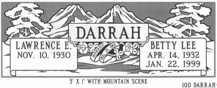 headstone design example