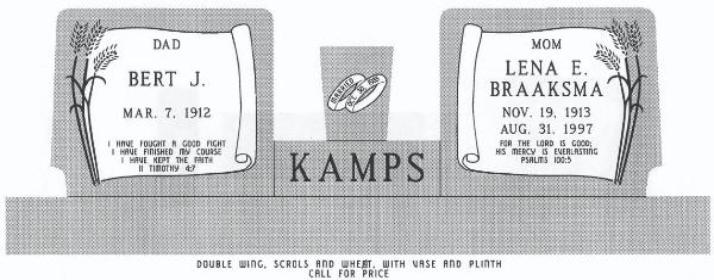 headstone design example