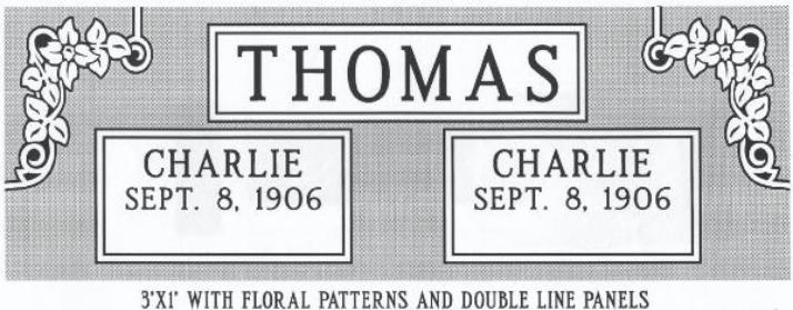 headstone design example