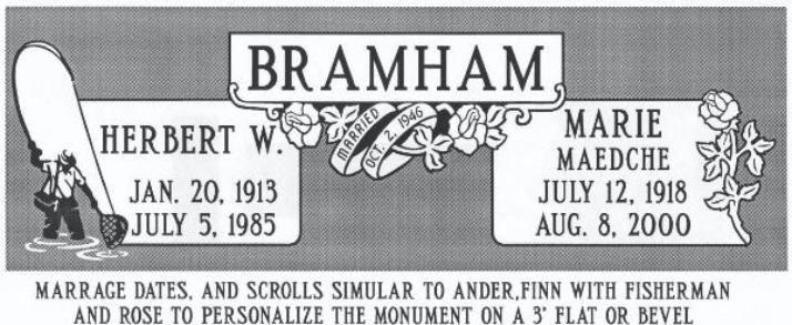 headstone design example