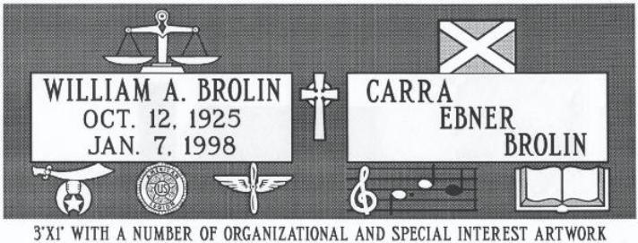 headstone design example