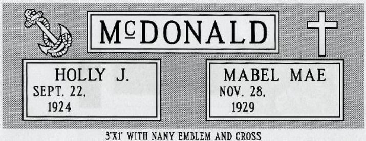 headstone design example