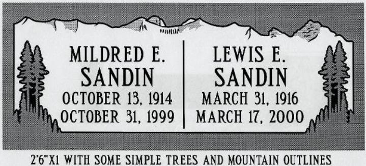 headstone design example