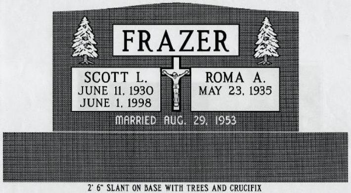 headstone design example