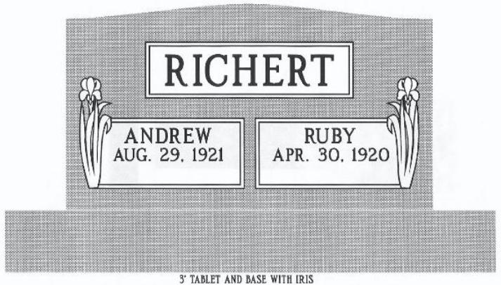 headstone design example