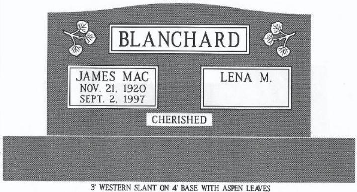 headstone design example