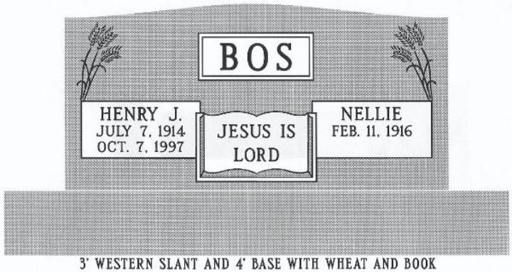 headstone design example