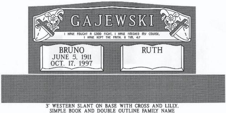 headstone design example