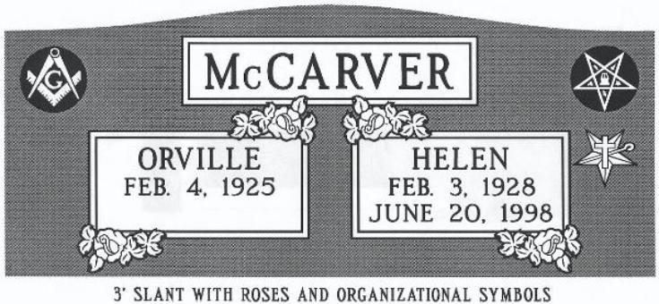 headstone design example