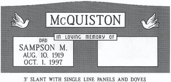 headstone design example