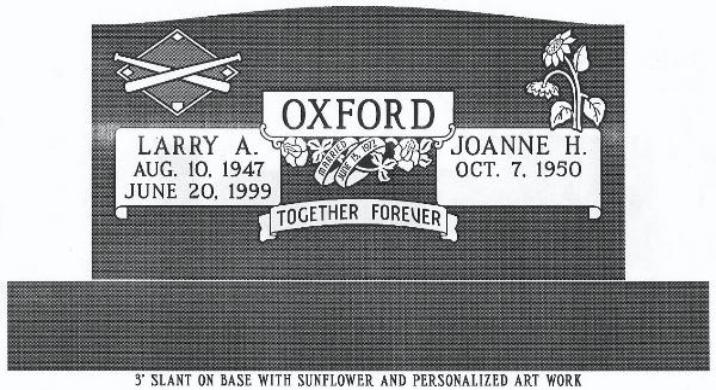 headstone design example