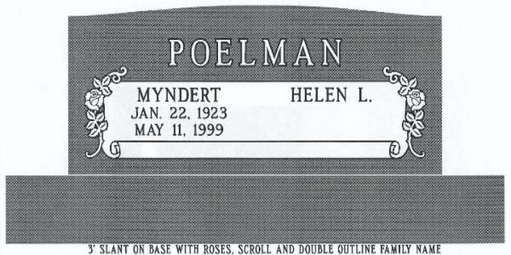 headstone design example