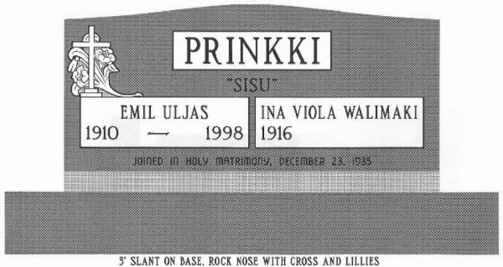 headstone design example