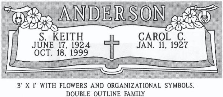 headstone design example