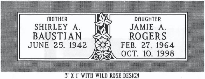 headstone design example