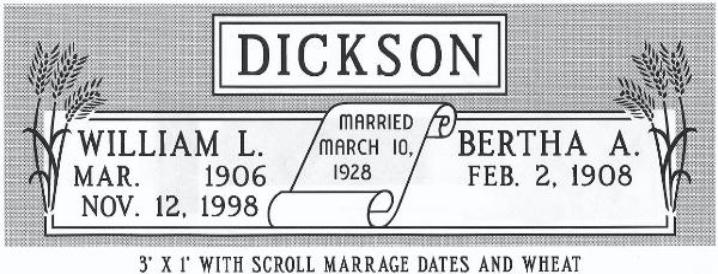 headstone design example