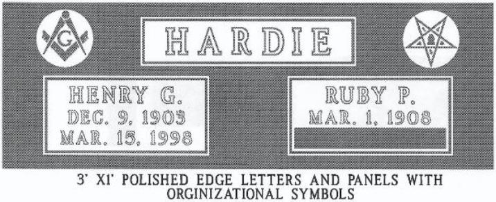 headstone design example