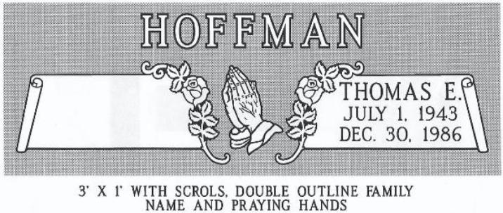 headstone design example