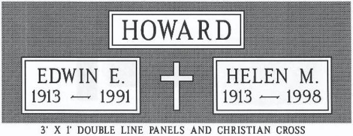 headstone design example