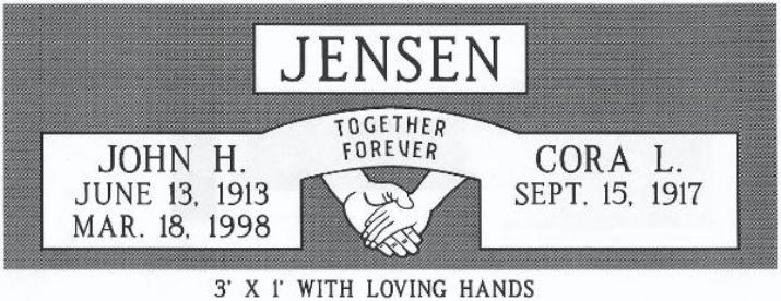 headstone design example