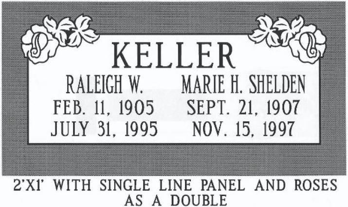 headstone design example