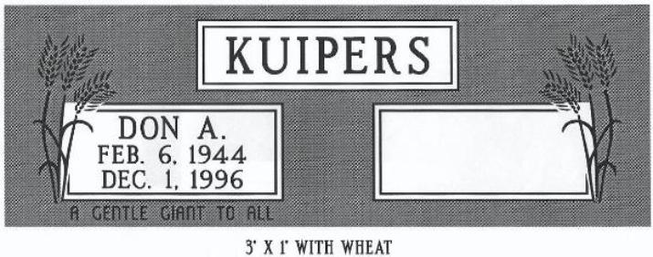 headstone design example