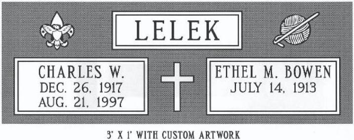 headstone design example