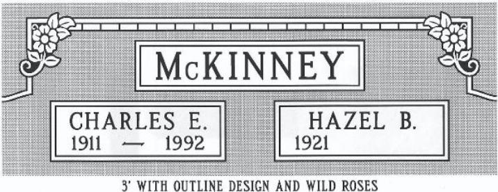 headstone design example