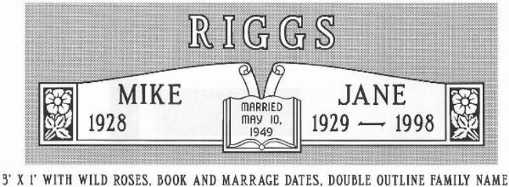 headstone design example