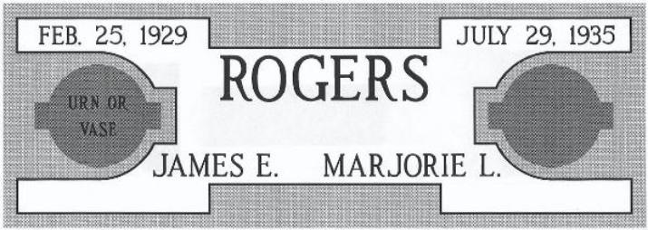 headstone design example