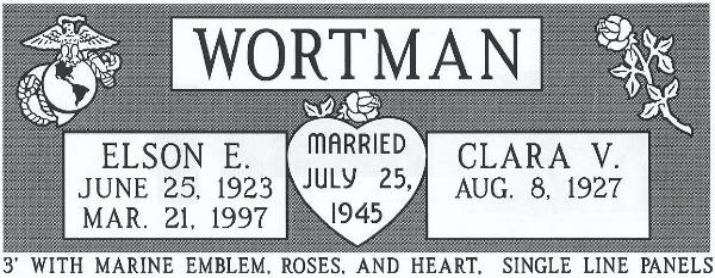 headstone design example