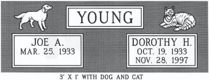 headstone design example