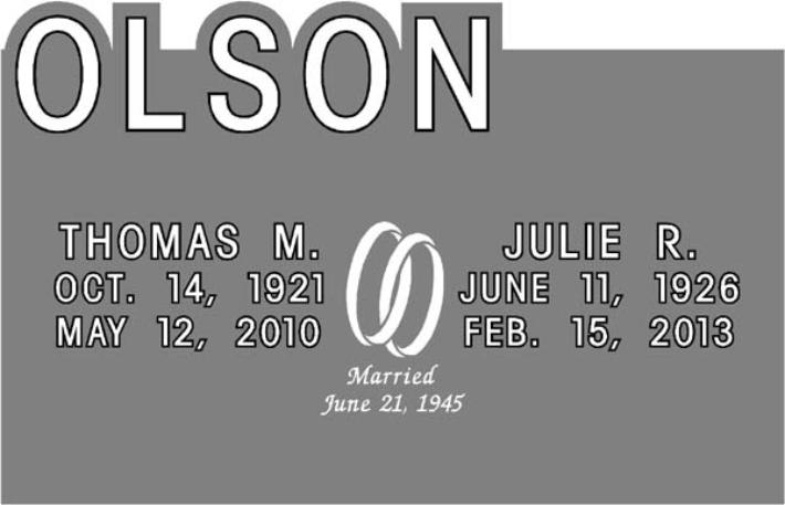 headstone design example